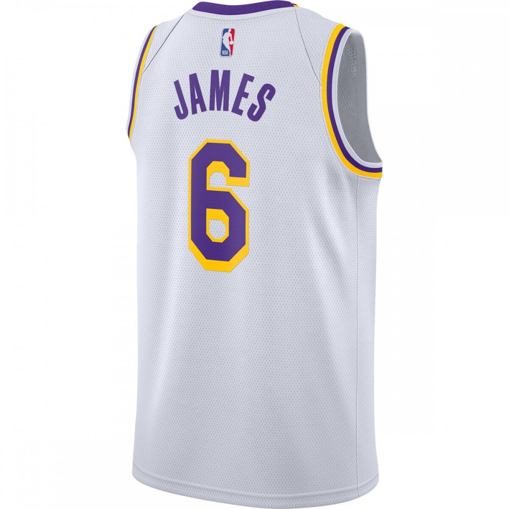 LeBron James Los Angeles Lakers 2021/22 #6 Swingman Player Jersey White - Association Edition-Pro Kit Vault | Brand New 26/27 Sports Jerseys